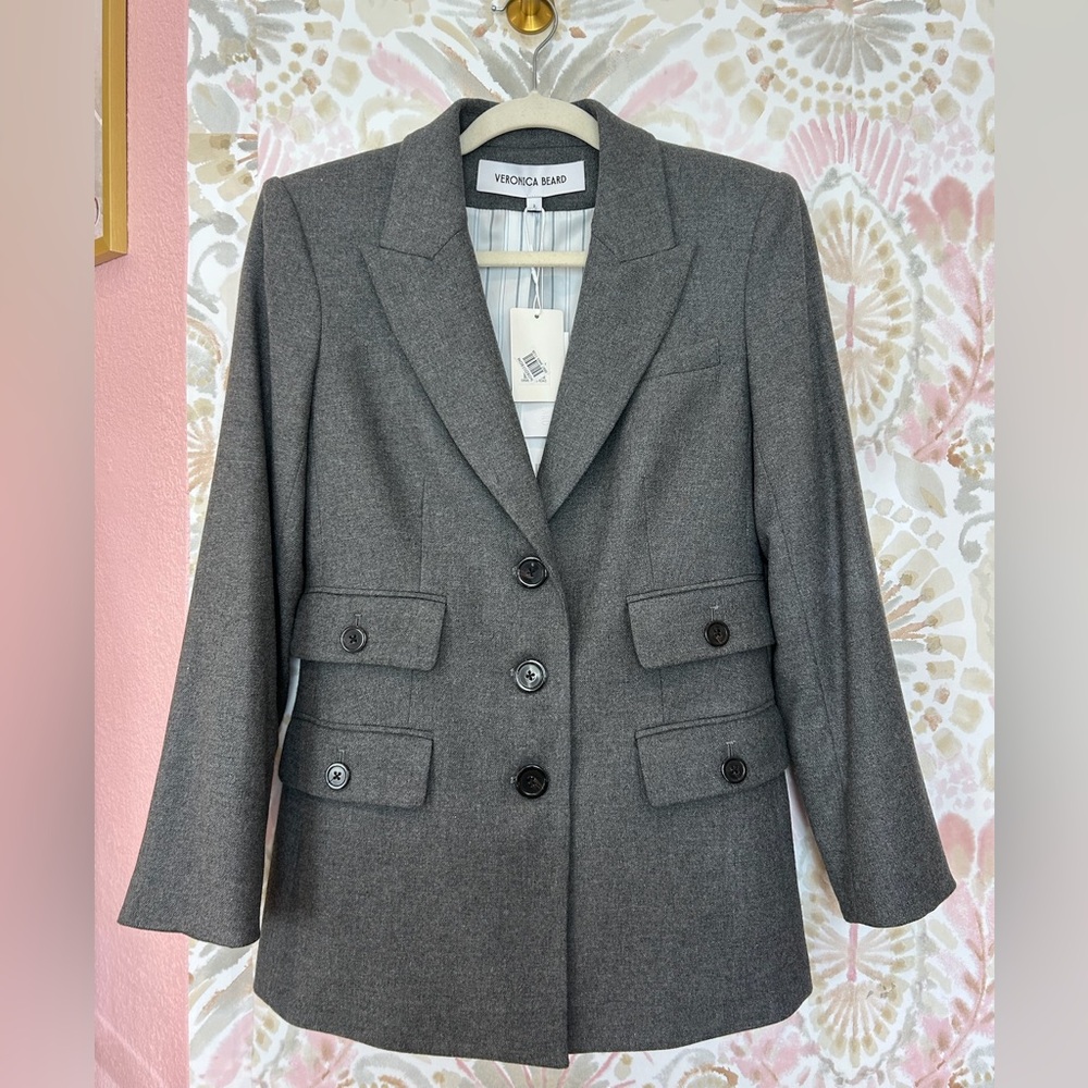 NEW NWT Veronica Beard Nalani Dickey Blazer Jacket Size 2 - Picture 4 of 8